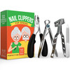 Toenail Clippers for Seniors Thick Toenails 4Piece Heavy Duty Nail Clipper Set with Podiatrist Grade Tools Wide Jaw and