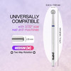 PANA 332 Diamond Carbide Ball Bit Style 05 Medium Grit Professional Cuticle Nail Drill Bits for Acrylic Gel Nails Dry Ma