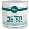 Eva Naturals Tea Tree Foot Cream Moisturising Foot Lotion Balm for Dry Cracked Heels Feet with Peppermint Menthol Spearm