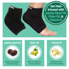 ZenToes Moisturizing Socks for Cracked Heel Treatment Vitamin E Olive Oil and Jojoba Oil Infused Heel Socks Galentines D