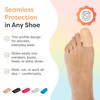 ZenToes Gel Toe Caps Silicone Toe Protectors for Cushioning Nail Coverage Relief from Missing or Ingrown Toenails Corns