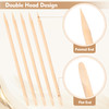 1000 PCS 45 Inch Orange Wood Sticks for Nails AHIER Wooden Cuticle Pusher Sticks Double Head Functional Manicure Tools