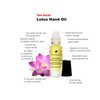 SUNDARI Lotus Hand Cuticle Oil 034 Fl Oz Hydrating Treatment Pure Lotus Oil Instantly Absorbing RollOn Floral Scent All