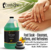FOOT SPA Foot Soak Cleanses Softens and Refreshes Made With Eucalyptus Peppermint Oil 128 Oz Gallon Bulk Refill Gallon