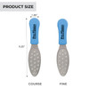 ForPro Pro Fusion Stainless Steel Pedi File Coarse DoubleSided Professional Quality Blue Handle Pedicure File for Heels