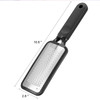 Foot Scrubber Foot Files Callus Remover Black Heel Grater Dead Skin Remover Stainless Steel Heel Scraper for Cracked Hee