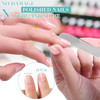 Glass Nail File 2PC Upgrade Glass Nail Shiner for Natural Nails Nano Nail Buffers Crystal Polisher with Case Professiona