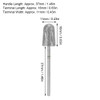 Sonew Pedicure Cone Bit Stainless Steel Foot Nail Drill Bit Pedicure Sanding Polishing Head for Nails for Manicure
