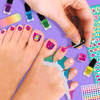 Fashion Angels Pretty Pedi Pedicure Kit for Girls Kids Nail Spa Set with Nail Polish Nail Stickers Toe Separators Nail F