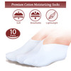 Geyoga 10 Pairs Moisturizing Socks Overnight for Dry Feet Spa Cotton Moisture Enhancing Cosmetic Socks for Women and Men