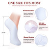 Geyoga 10 Pairs Moisturizing Socks Overnight for Dry Feet Spa Cotton Moisture Enhancing Cosmetic Socks for Women and Men