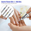 Depvko Nail Drill Bits 20Pcs 332 Ceramic Carbide Drill Bits for Nails Nail Bits for Nail Drill Nail Drill Bit Set for Cu