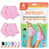 ZenToes Moisturizing Socks for Cracked Heel Treatment Vitamin E Olive Oil and Jojoba Oil Infused Heel Socks Galentines D