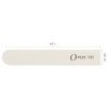 ForPro Professional Collection OFiles Replaceable File System White 100 Grit Manicure Nail File Refills 39 L x 6 W 50Cou
