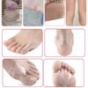 10 Pieces Waterproof Toe Cushions Pads UShaped Gel Callus Pads from Rubbing Reusable Callus Cushions
