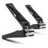 FERYES Nail Clippers with Catcher 2 PCS Set No Splash Fingernail Clipper and Toenail Clipper Stainless Steel Nail Cutter