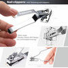 Toenail Clippers for Seniors Thick Toenails Toe Nail Clippers Adult Thick Nails Long Handle Heavy Duty Nail Clippers Kit