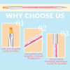 TEOYALL DoubleEnded Nail Art Brushes 5 PCS Nail Design Tools Kit Including Nail Liner Brush and Nail Dotting Pens for UV