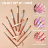 Rolabling Nail Brush Kolinsky Sable Acrylic Nail Art Brush Professional Red Wooden Nail Brush 18