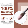 MODELONES Acrylic Nail Brush 100 Pure Kolinsky Hair Bristles Oval Crimped Shaped Sturdy Wooden Handle Acrylic Powder Nai