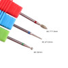 MZCMSL 3pcs Diamond Cuticle Drill Bits NeedleBallBullet Nail BitProfessional Manicure Drill Bit Kit332 Shank e File