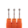 MZCMSL 3pcs 5mm Ball Head Cuticle Clean Drill Bits Diamond Burrs Nail Bits for Manicure and Pedicure
