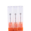 MZCMSL 3pcs 5mm Ball Head Cuticle Clean Drill Bits Diamond Burrs Nail Bits for Manicure and Pedicure