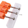 MZCMSL 3pcs 5mm Ball Head Cuticle Clean Drill Bits Diamond Burrs Nail Bits for Manicure and Pedicure