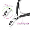 Cuticle Trimmer Cuticle Remover with Cuticle Pusher XUNXMAS Professional Stainless Steel Durable Pedicure Manicure Tools