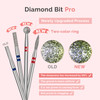 MelodySusie Ball Shape Cuticle Clean Nail Drill Bit 332 Professional Safety Carbide Diamond Nail Bit Nail Cleaner for Cu