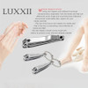 Luxxii 3 Pack Sharp Sturdy Nail Clippers Set with Nail File Toenail Fingernail Clippers Nail Cutter Clipper Gift Set for