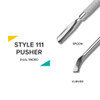 Rui Smiths Pro Cuticle Pusher with 2 Ends Stainless Steel Manicure Tool Style 111