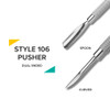 Rui Smiths Pro Cuticle Pusher with 2 Ends Stainless Steel Manicure Tool Style 106