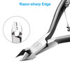 Cuticle Trimmer 34 Jaw Extremely Sharp Cuticle Nippers Scissors Stainless Steel Clippers Cutter Remover Pedicure Manicur