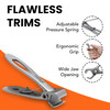 KOHM Nail Clippers for Thick Nails Heavy Duty Wide Mouth Professional Fingernail and Toenail Clippers for Men Women Seni