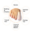 Hoogoo 10 Pack Big Toe Caps and Protectors Gel Toe Covers Protect Toe from Rubbing Ingrown Toenails Corns Blisters Hamme