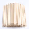 100Pcs Orange Wood Sticks for Nails HOOMBOOM Double Sided Cuticle Pusher Remover Nail Art Manicure Pedicure Tool for Man