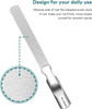 Stainless Steel Nail File with AntiSlip Handle and Leather Case Double Sided and Files Nails Easily for Men and Woman