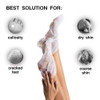 5 Pairs of MONDSUB Honey Almond Nourishing Foot Masks Baby Foot Moisturizing Mask for Dry Skin to Removing Dead Skin Rep