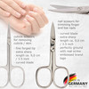 3 Swords Germany brand quality 10 piece manicure pedicure grooming kit set for professional finger toe nail care scissor