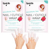 SpaLife Japanese Camellia Oil Vitamin E Nail Cuticle Wrap 6Pack 60 Count Moisturizing Nail Masks Dermatologist Recommend
