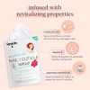 SpaLife Japanese Camellia Oil Vitamin E Nail Cuticle Wrap 6Pack 60 Count Moisturizing Nail Masks Dermatologist Recommend