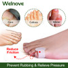 Welnove Gel Toe Separator Pinky Toe Spacers Little Toe Cushions for Preventing Rubbing Relieve Pressure Pack of 12