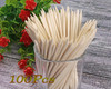 Mini Skater 100 Pcs Orange Wood Nail Sticks Double Sided Multi Functional Cuticle Pusher Remover Manicure Pedicure Tool