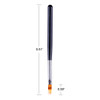 WOKOTO 2PCS Black Nail Ombre Brushes Gradient Painting Pens Brushes With Wood Handle UV Gel Nail Art builder Brushes Kit