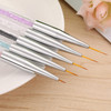 Gel Polish Nail Art Brushes Set5 Pcs Dualended Nail Paint Brushes for Nail Art with Fine Liner Brushes and Dotting Pen 5