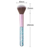 SILPECWEE 2Pcs Acrylic Nail Art Brush Nail Cleaning Brushes Remover Dust Dipping Powder Makeup Blush Brushes Nail Brush