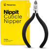Harperton Cuticle Trimmer Full Jaw Nipper and Trimmer NonSlip Cuticle Nipper Stainless Steel Cutter Fingernails and Toen