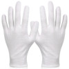 Paxcoo 6 Pairs XL White Cotton Gloves for Dry Hand Moisturizing Cosmetic Eczema Hand Spa and Jewelry Inspection