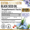 Black Seed Oil Capsules 1000mg - Premium Nigella Sativa Blackseed, Pure Natural Black Cumin Seed Oil & Antioxidant for Skin & Immune Support - Gluten